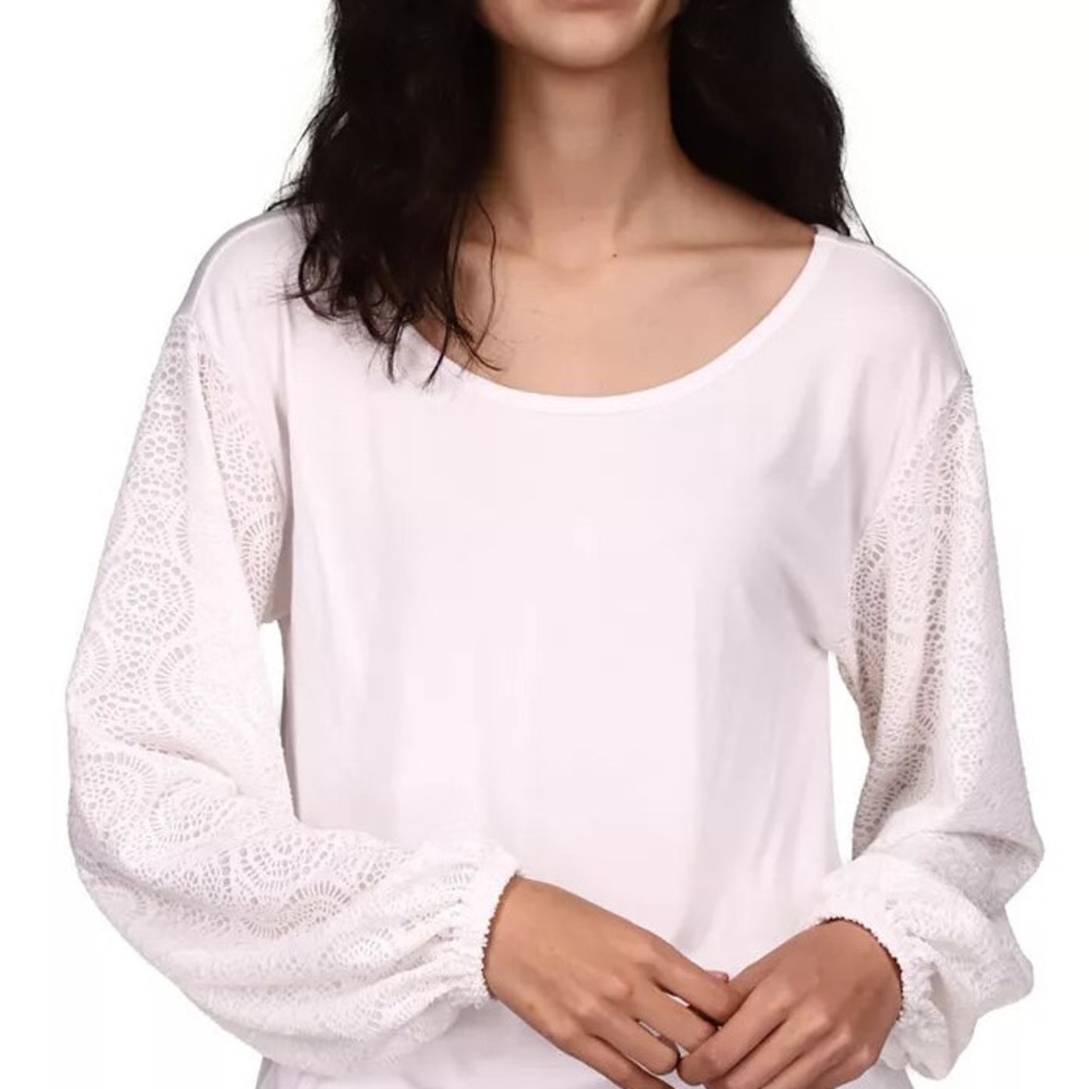 Michael Kors Lace Sleeve Top NWT